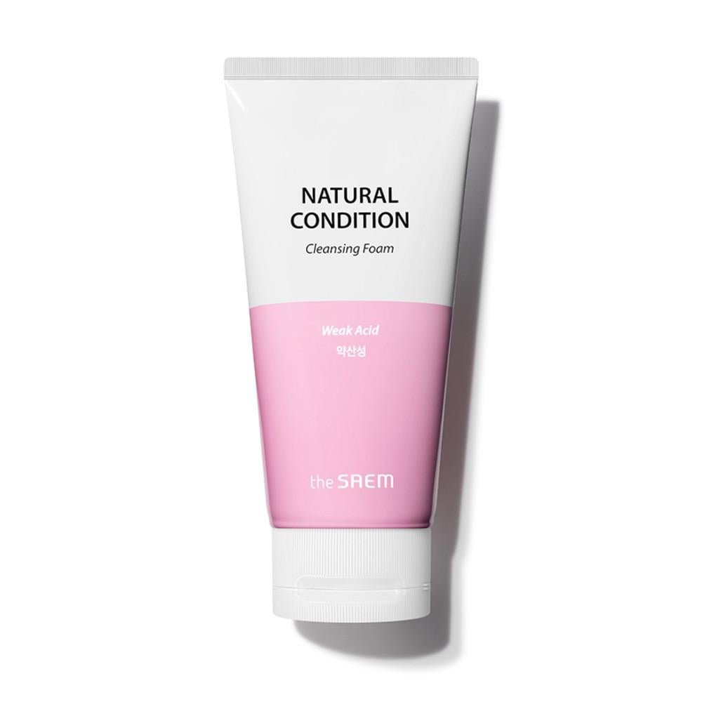 Пенка для умывания The Saem Natural Condition Cleansing Foam Weak Acid с календулой и церамидами 150 мл (8806164162972)