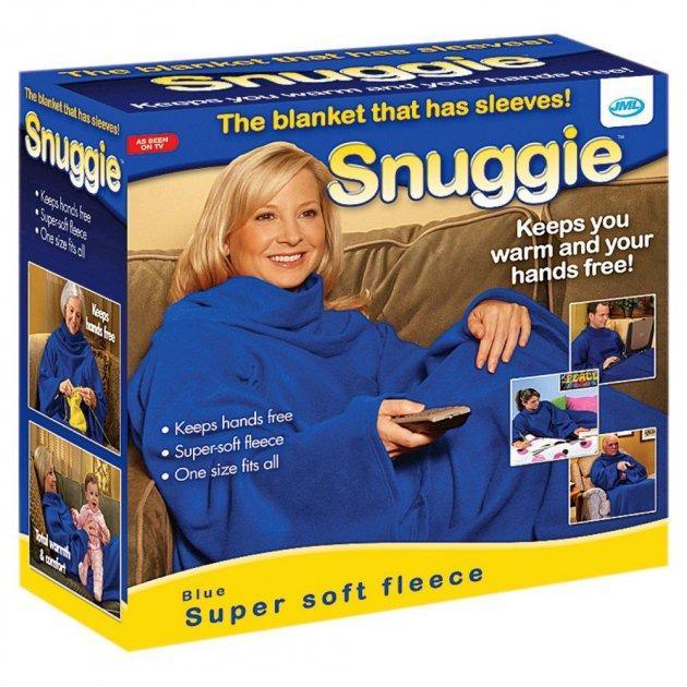 Плед с рукавами Snuggie EL-2365 140х190 см Blue (1552329459)