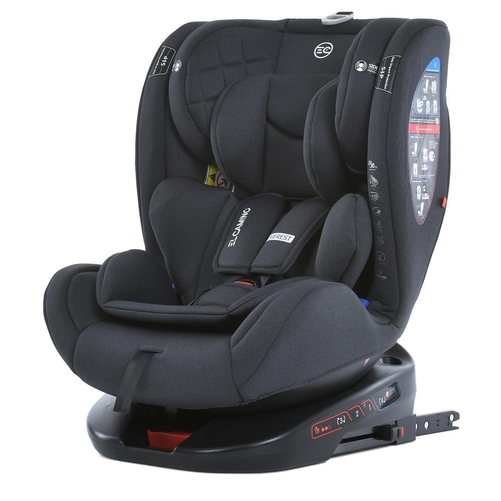 Автокресло детское El Camino Evolution поворотное от 360 до 36 кр. ME 1114 EVEREST Dark Gray