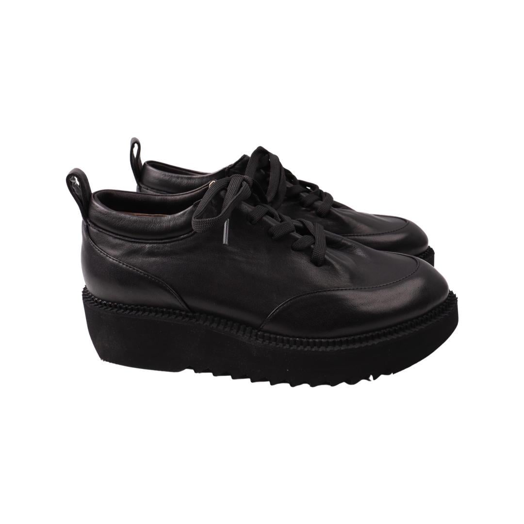 Туфли женские Romanellі из кожи р. 36 Черный (102-21DTC)