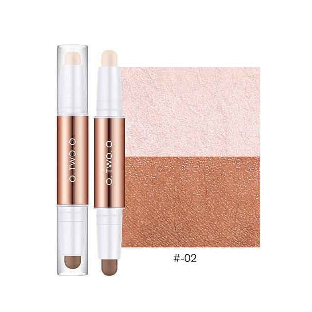 Олівець для контурингу 2 в 1 O.TWO.O Glow Lift Light Shadow Contour Stick 02 03 (18221247) - фото 3