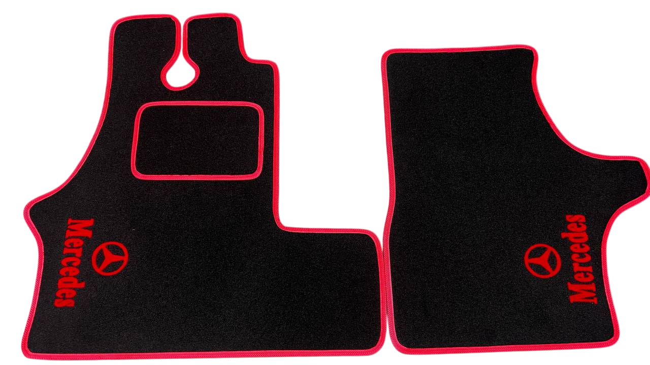 Коврики в салон ворсовые для Mercedes Vito W638 1996-2003 5 шт. Черный (27327152)