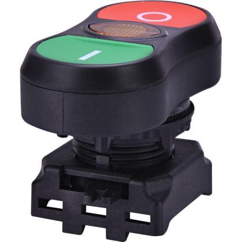 Кнопка-модуль сдвоенная ETI EGTI-A с подсветкой on/off Оранжевый (4771391)