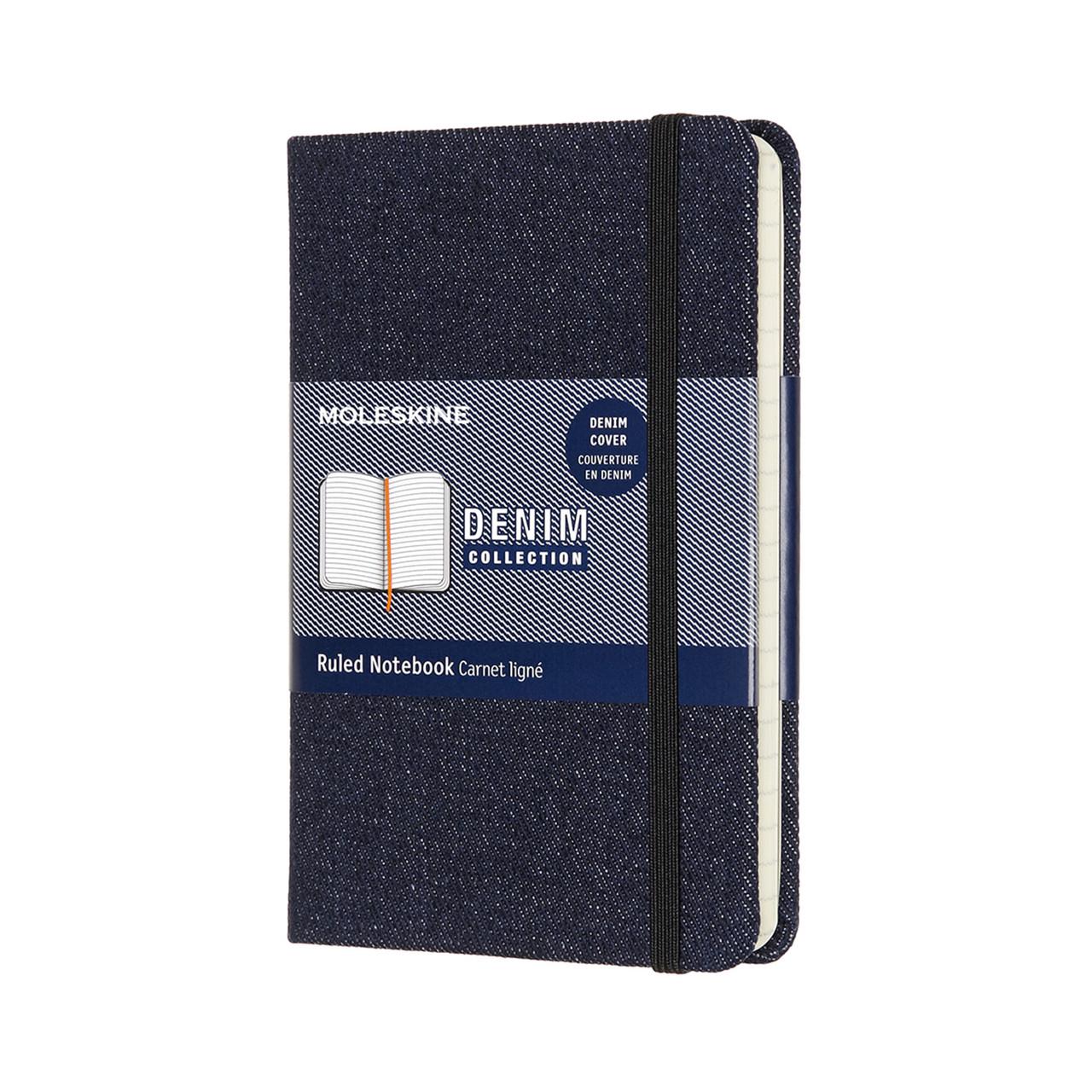 Блокнот Moleskine Limited Denim карманный 9х14 см 192 страницы в линейку берлинская лазурь (8058647626260)
