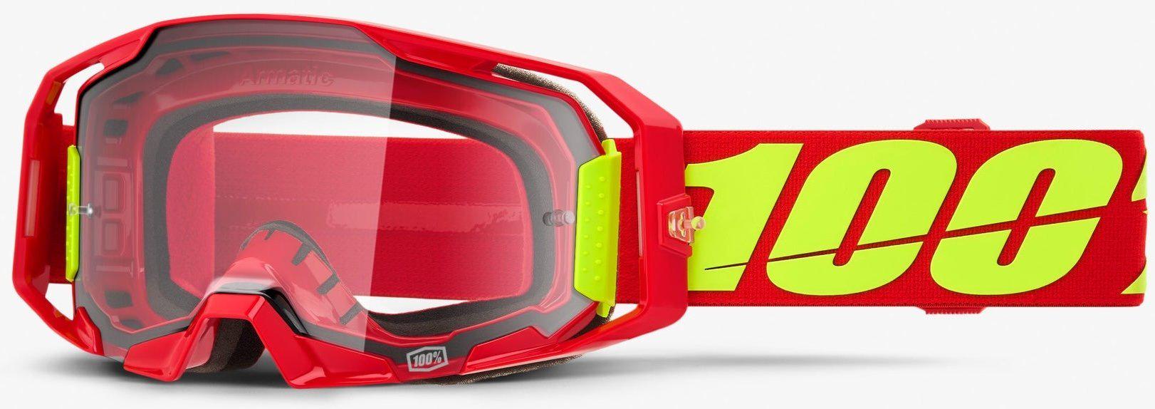 Мотоокуляри 100% ARMATIC Goggle Red/Clear Lens (39558)
