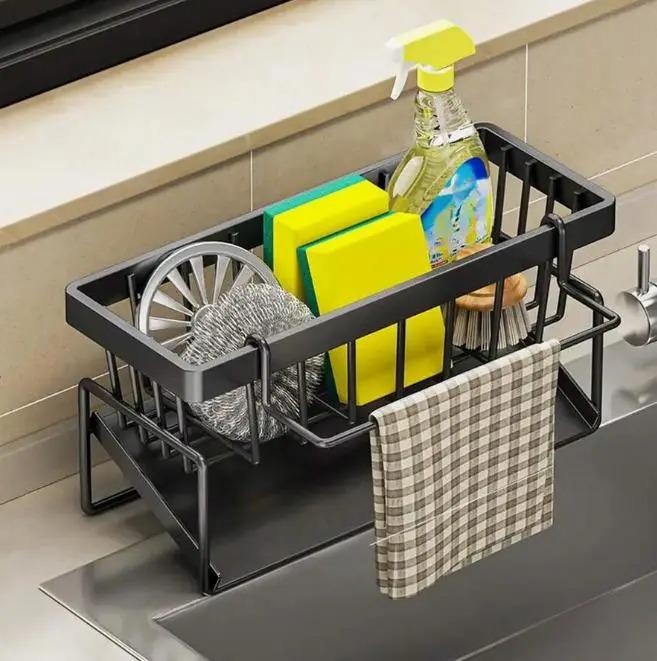 Органайзер для хранения губок и кухонных принадлежностей Good Idea SKLM-8 многофункциональная для раковины Черный (6544ОД) - фото 2