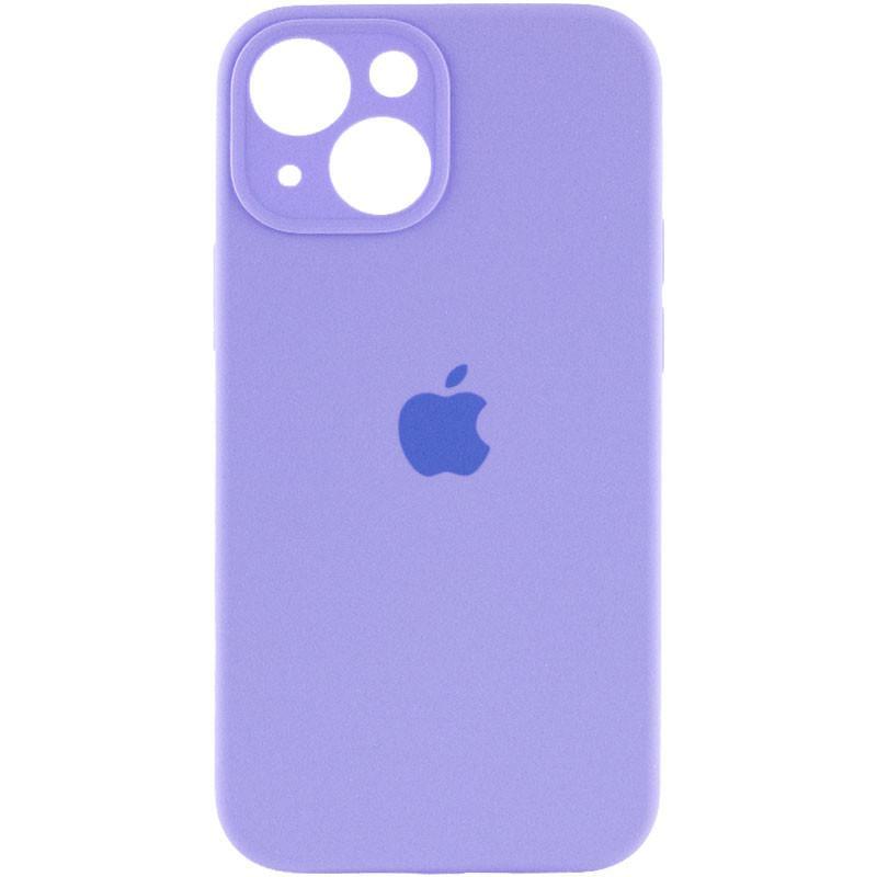 Противоударный чехол Silicone Case Full Camera Protective (AA) для Apple iPhone 13 (6.1") Сиреневый / Dasheen