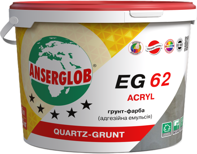 Грунт-краска ANSERGLOB EG 62 ACRYL 1,7 л/2,5 кг (16026)