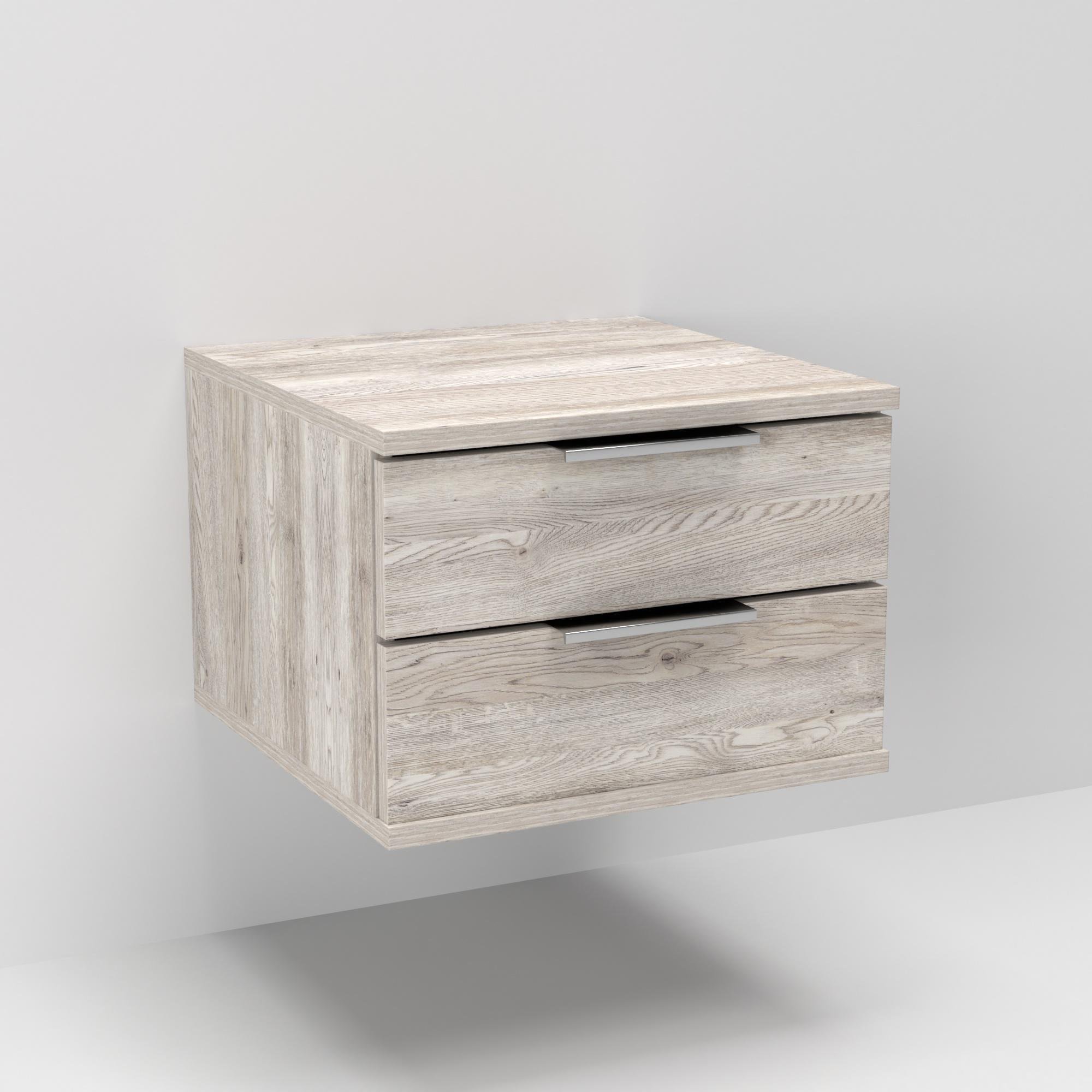 Тумба приліжкова підвісна Кристал 400х400х290 мм Самоа Димчастий - фото 2 Тумба приліжкова підвісна Кристал 400х400х290 мм Самоа Димчастий - фото 2