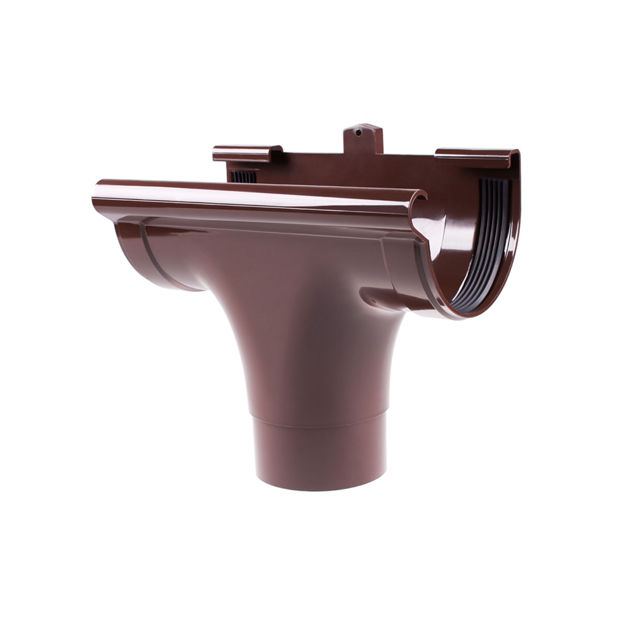 Воронка ливнеприемник желоба PROFIL 90 система Коричневый (351713934)