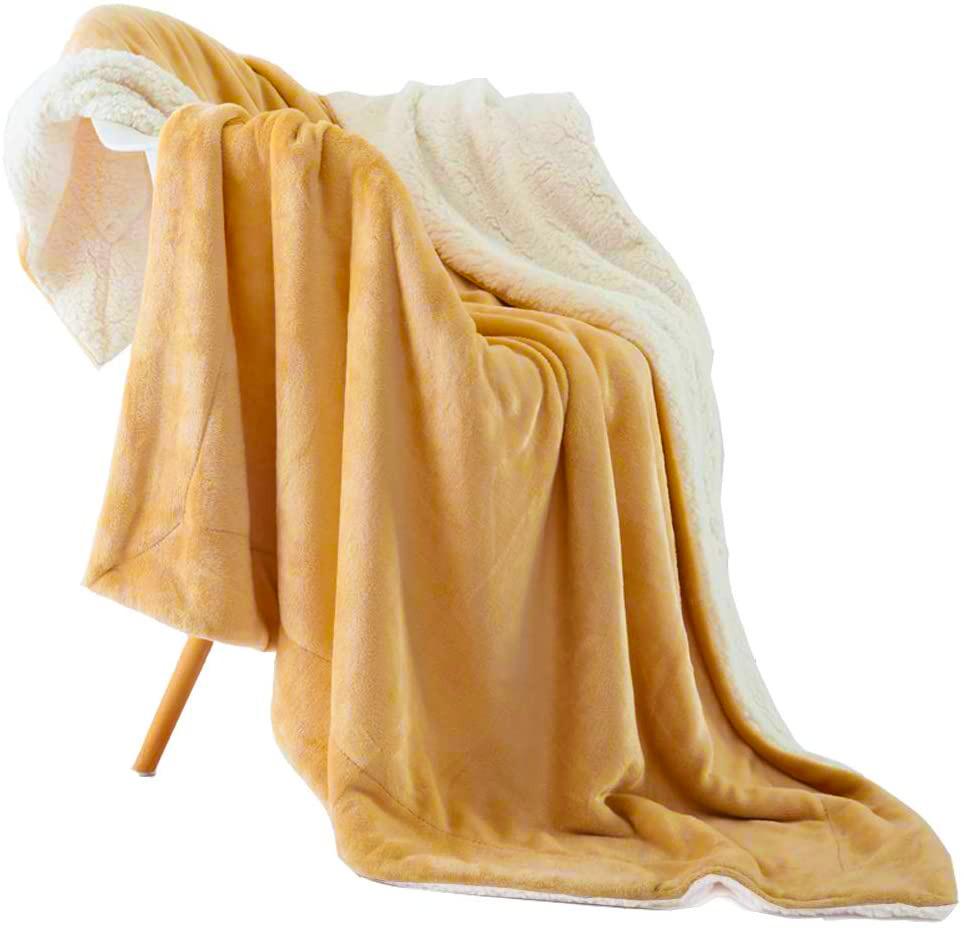 Покривало на ліжко двоспальне Suave Sherpa Throw 220x200 см Світло-коричневий (1009140-LightBrown) - фото 3