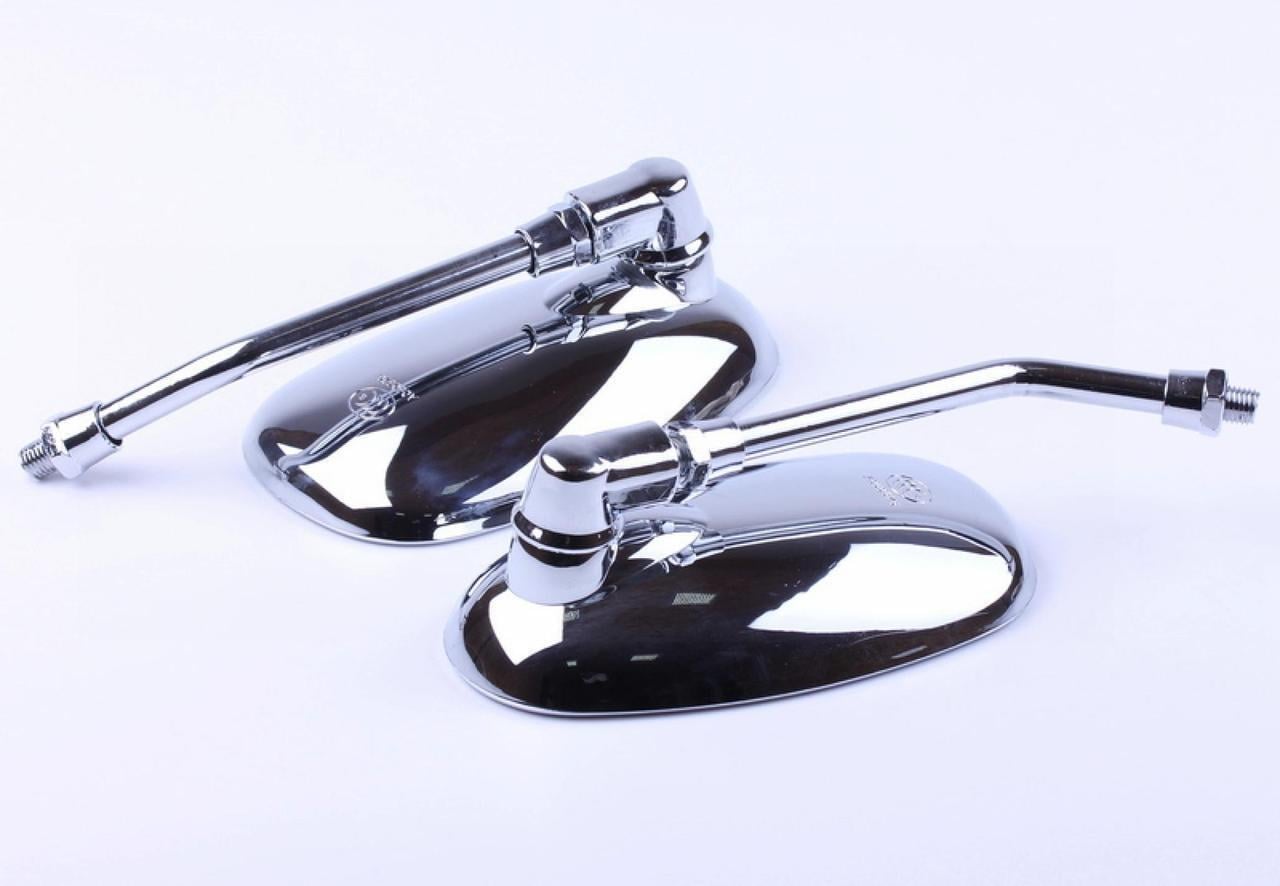 Зеркала AMG 2 для Zongshen Lifan 125/150 d 10 мм Хром (2429005978)