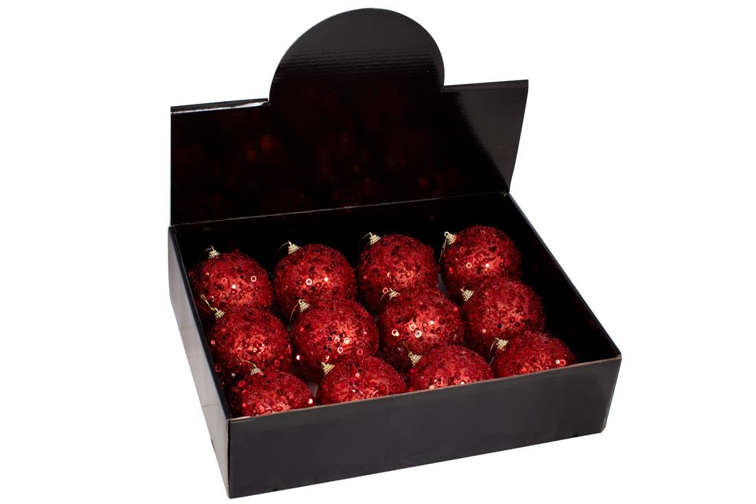 Набор елочных шариков BonaDi 10 см 12 шт. (182-187) Набор елочных шариков BonaDi 10 см 12 шт. (182-187)