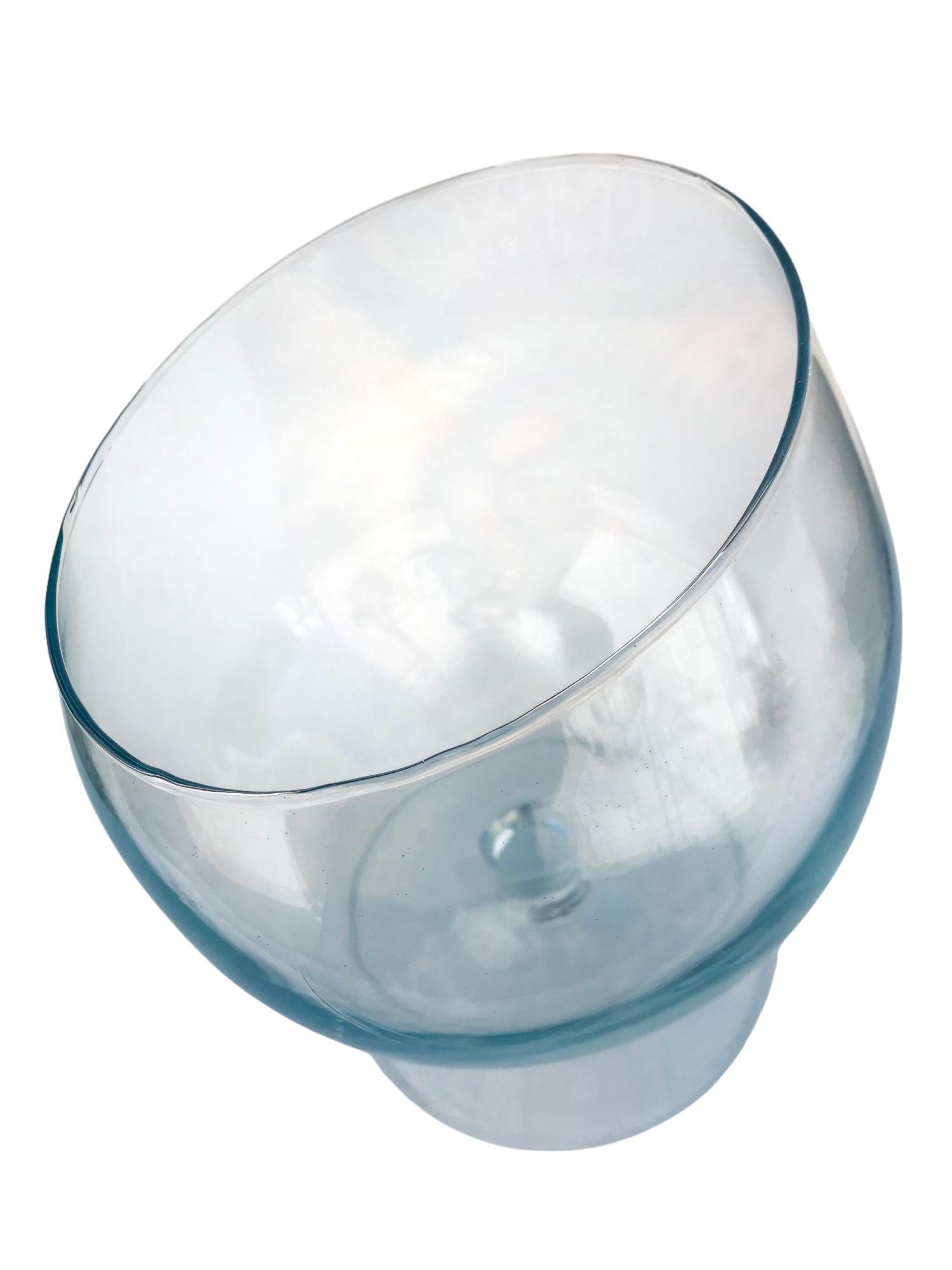 Ваза стекло в форме коньячницы со скошенным верхом 2 л - фото 3