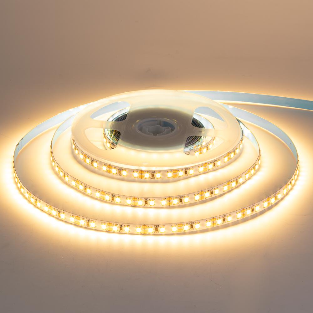 Светодиодная лента SMD2835 12 V AVT 168 LED/м IP20 5 м Теплый белый