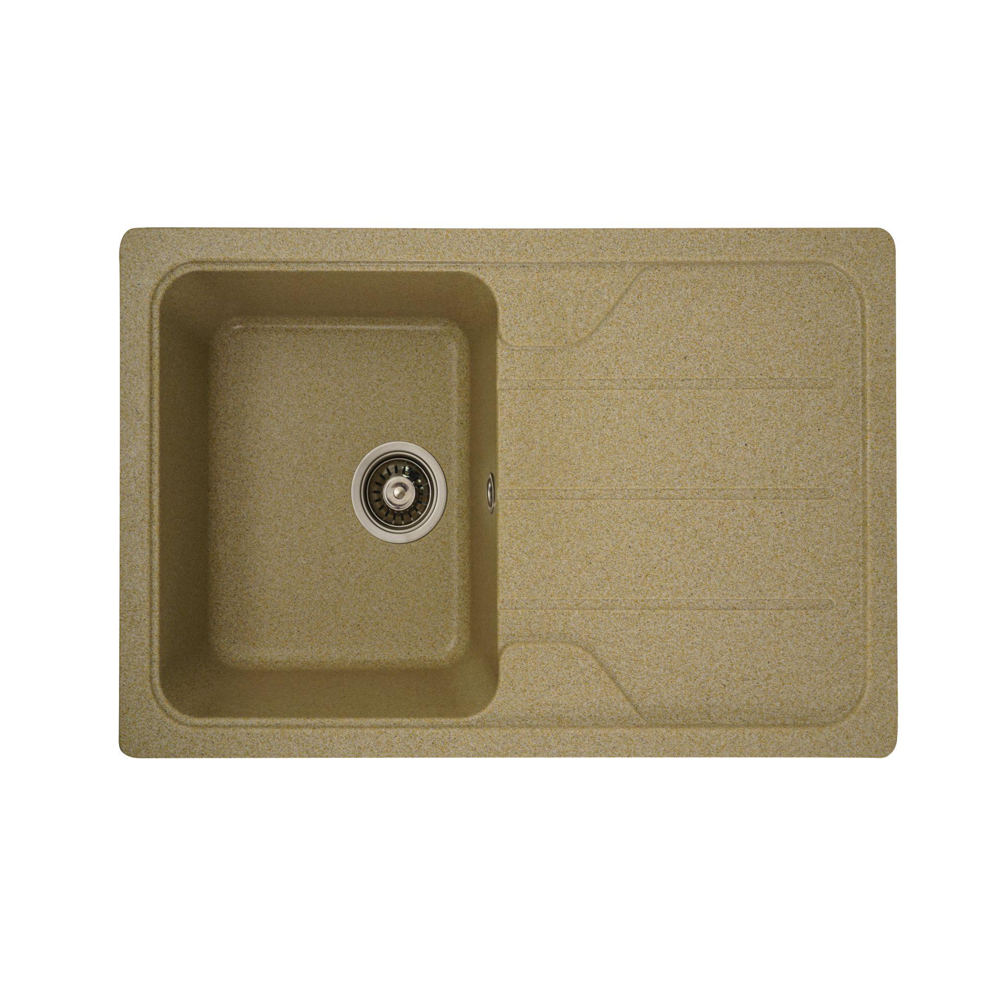 Мойка для кухни гранитная Platinum 7850 CAMELIA глянцевая Бежевый Мойка для кухни гранитная Platinum 7850 CAMELIA глянцевая Бежевый