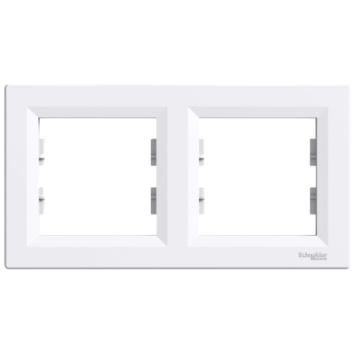 Рамка двухместная горизонтальная Schneider Electric ASFORA IP20 Белый (EPH5800221)