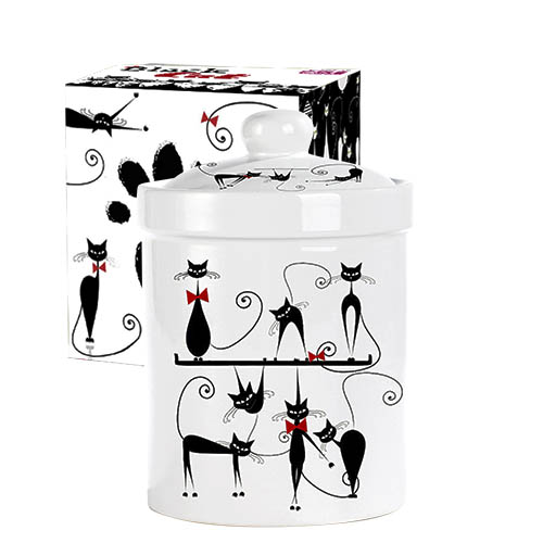 Емкость для сыпучих продуктов SNT Черная кошка 990 мл (6923-12)