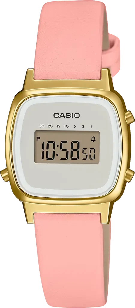 Наручний годинник жіночий Casio LA670WEFL-4A2EF Lady Vintage з підсвіткою