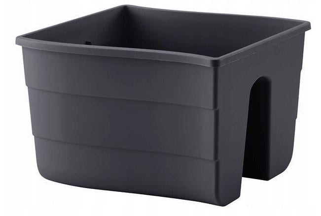 Горшок балконный для поручней Form Plastic Wave 11 л Антрацит (2488-014)