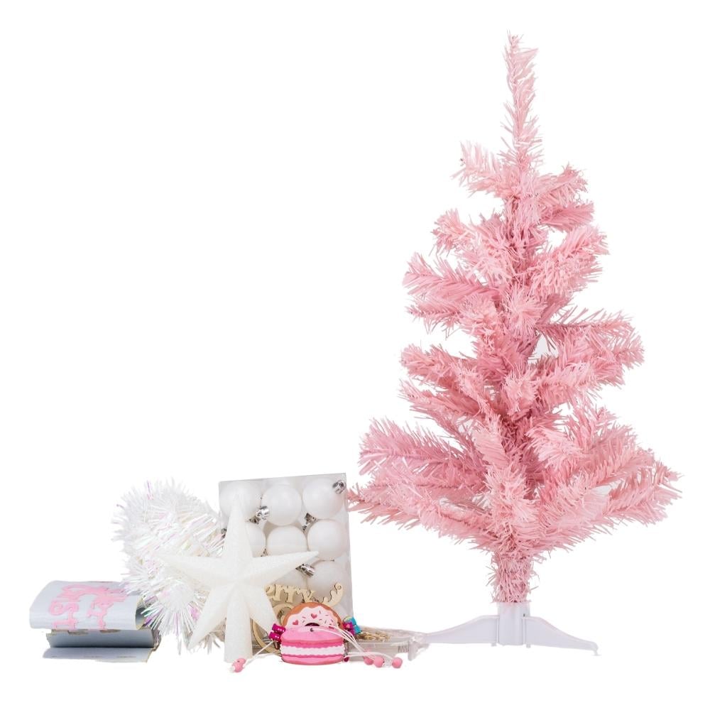 Набор искусственная елка 60 см/гирлянда 30 LED и украшения 34 шт. 60х40 см (9125-046) - фото 10