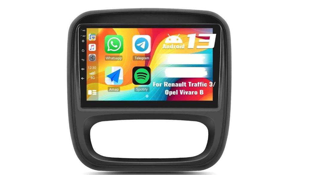 Автомагнитола CAMECHO 6G/128G на Android 15 для Renault Traffic 3 2014-2021/Opel Vivaro B 2014-2018 с Carplay
