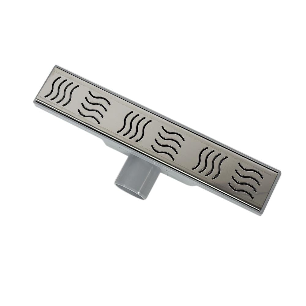 Трап душовий Sanpreis CLASSIC горизонтальний гідрозатвор решітка хвиля 33 см