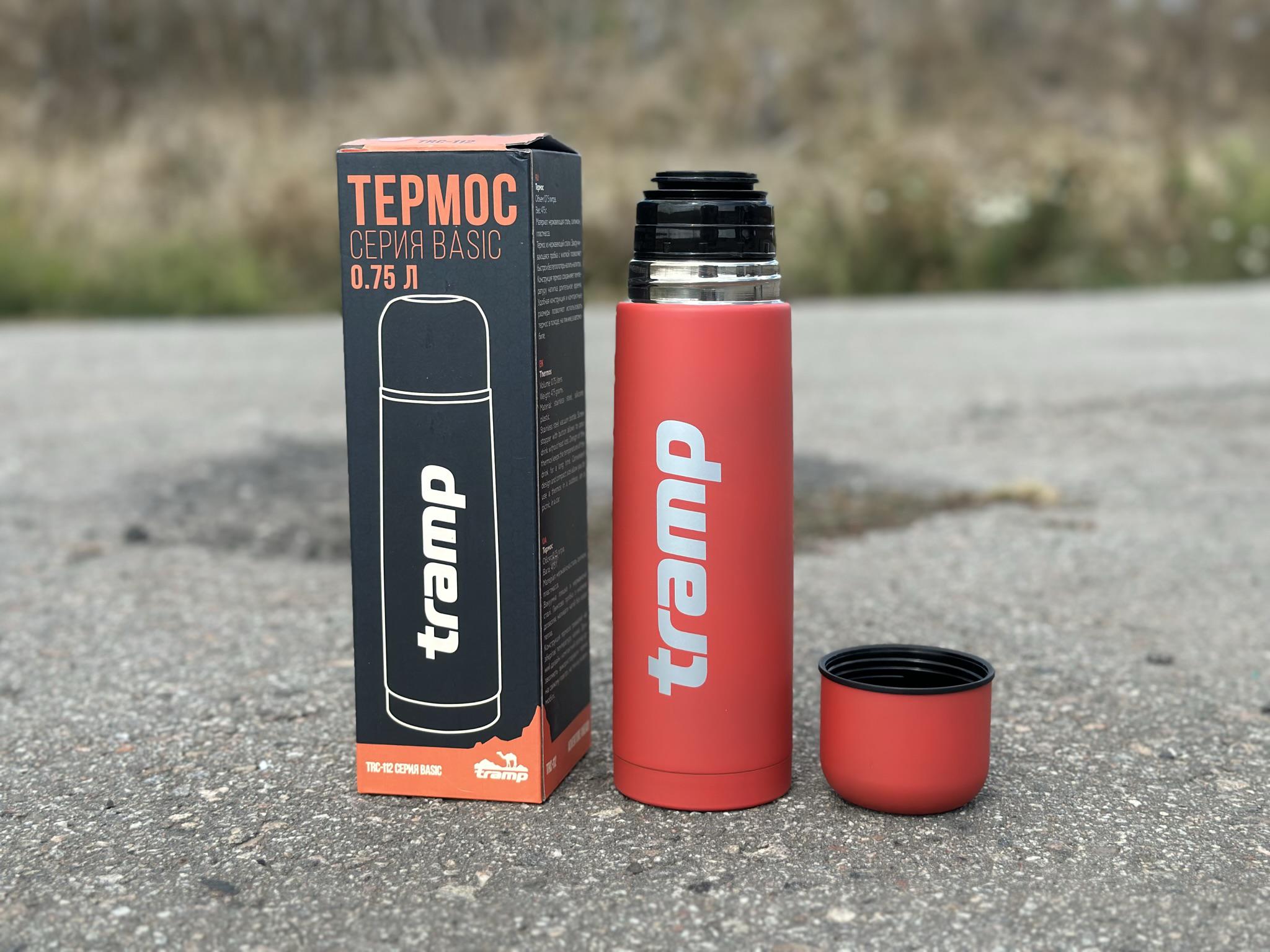 Термос для чая и напитков Tramp Basic с нержавейки держит 12 ч. 0,75 л (TRC-112-red) - фото 5 Термос для чая и напитков Tramp Basic с нержавейки держит 12 ч. 0,75 л (TRC-112-red) - фото 5