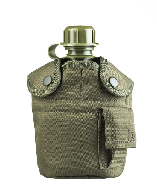 Фляга Mil-Tec с алюминиевой чашкой 900 мл Олива (14506001-900)