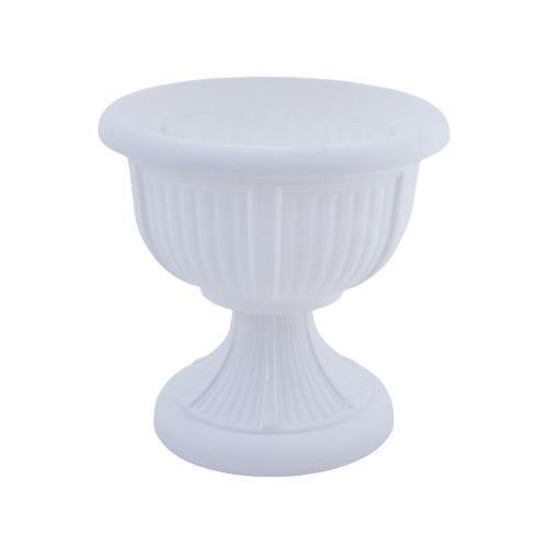 Вазон Алеана Леон з підставкою 31 см Білий (УТ000095612) - фото 1 Вазон Алеана Леон з підставкою 31 см Білий (УТ000095612) - фото 1