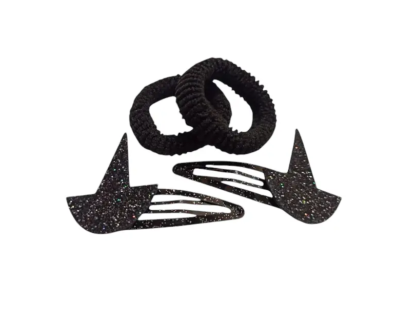 Заколки на Хелловін з резинками One size Чорний (703123) Заколки на Хелловін з резинками One size Чорний (703123)