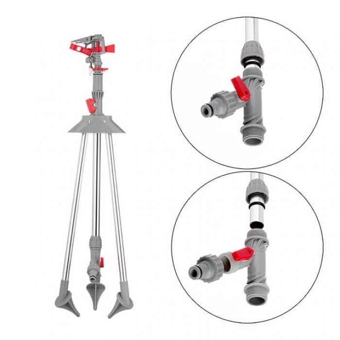 Дождеватель Intertool GE-0068 пульсирующий с полной/частичной зоной полива на треноге - фото 2