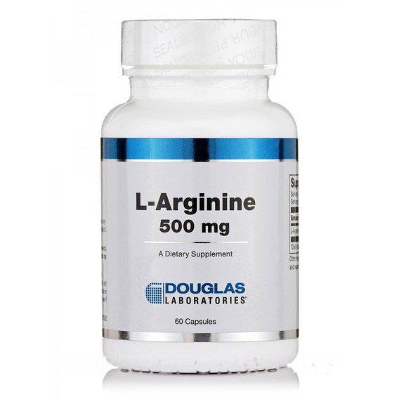 Аргинин Douglas Laboratories L-Arginine 500 мг 60 Caps (DOU-01302)
