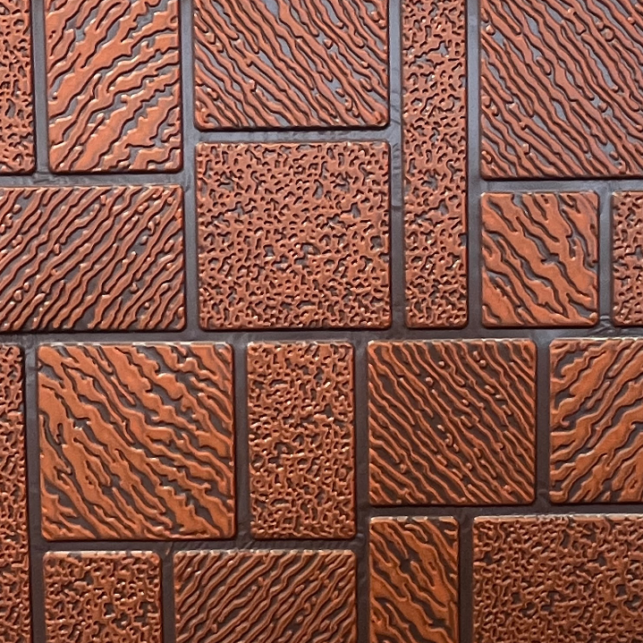 Изоляционная фасадная панель сайдинг Кирпич 2900х383х16 мм Темно-коричневый (2881884851)