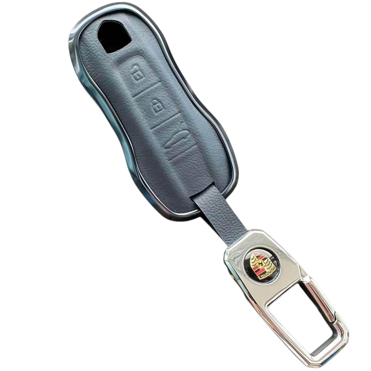 Чехол для ключа алюминиевый Porsche (po3albl)