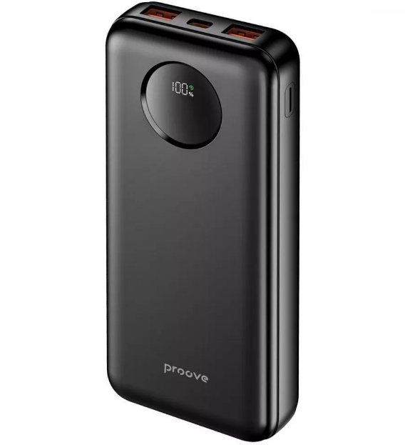 Повербанк Proove Illuminator SE 10000 mAh 22,5W із швидкою зарядкою Quick Charge/Power Delivery Black (PBIL10212201)