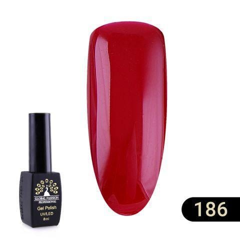 Гель-лак Global Fashion Black elite 186