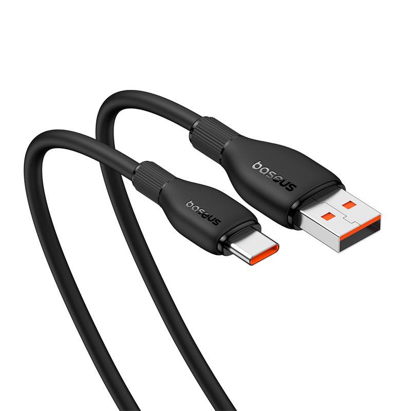 Кабель для зарядки і передачі даних BASEUS USB Type-C Pudding Series Fast Charging Cable 2м Чорний (P10355703111-01) - фото 3