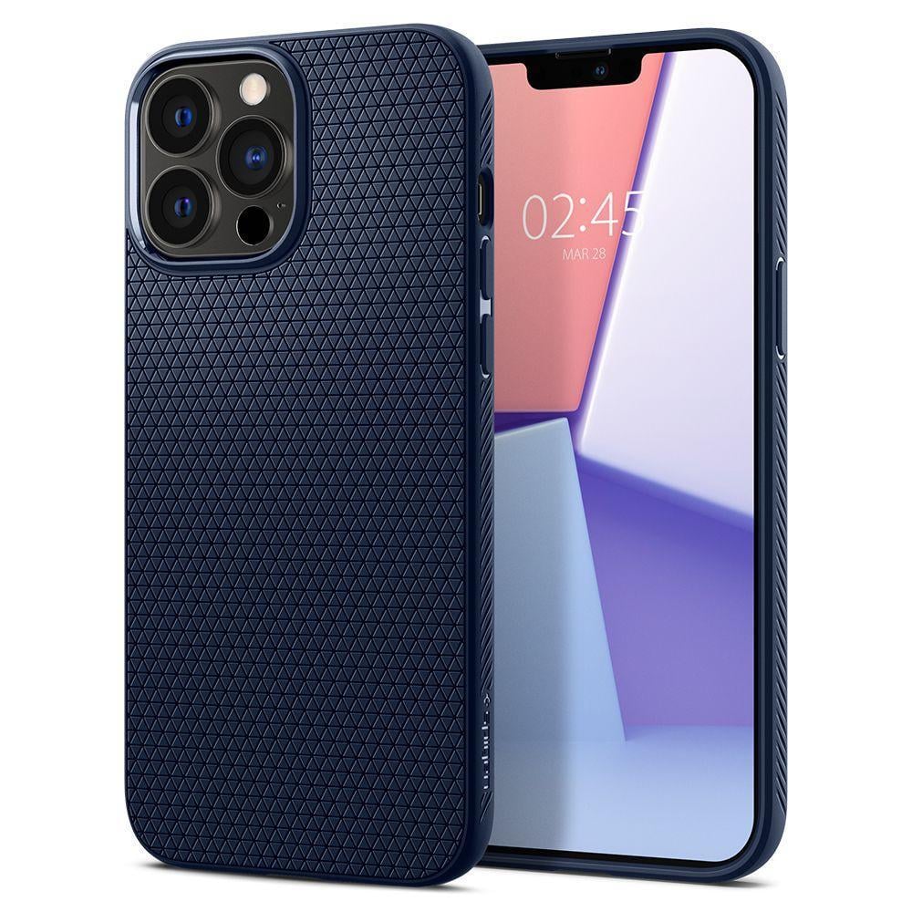 Чехол-накладка Spigen Liquid Air Case for iPhone 13 Pro Max Blue (ACS03202)