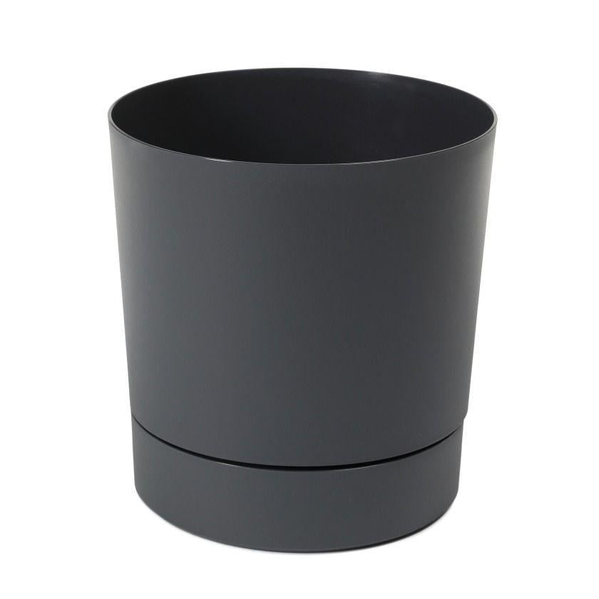 Вазон для цветов Lamela AURA с подставкой 280х294 мм Антрацит (25419751854) - фото 1 Вазон для цветов Lamela AURA с подставкой 280х294 мм Антрацит (25419751854) - фото 1