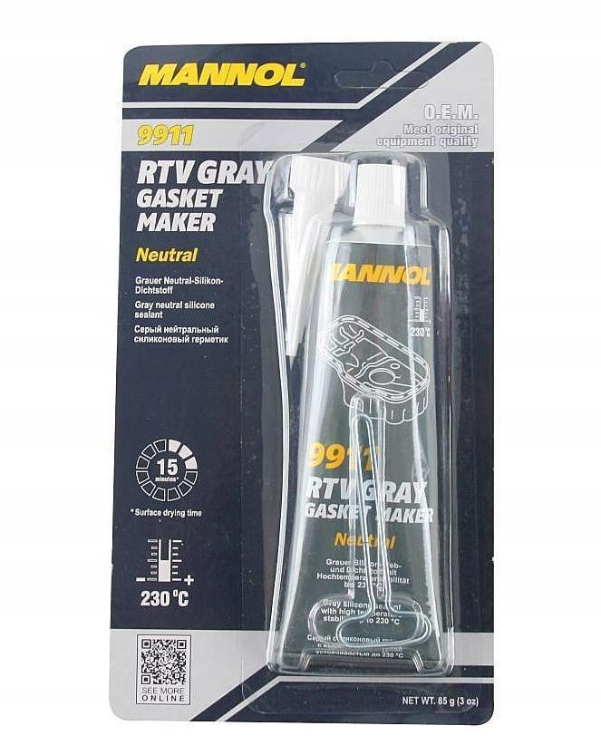 Герметик силиконовый Mannol 9911 RTV GASKET MAKER GRAY NEUTRAL 85 г Серый (1137355152)