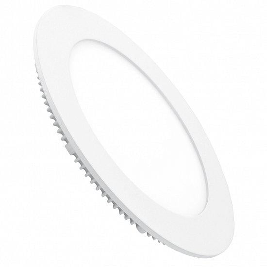 LED-світильник вбудований Eurolamp LED-DLR-6/4 6W 420 Lm 4000K Ø 105 IP20 Білий (4260484992994)