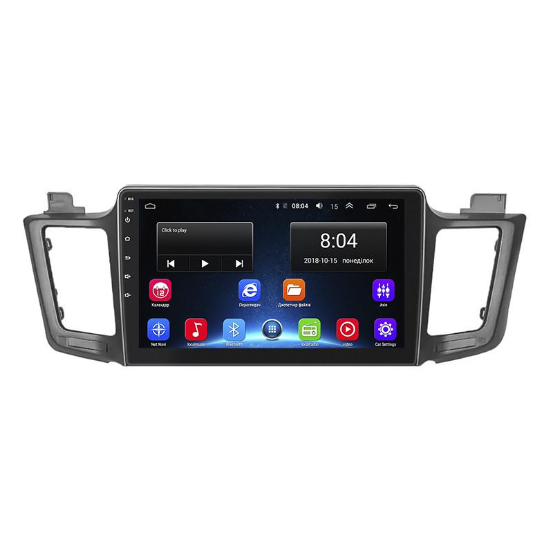 Магнитола штатная Lesko для Toyota RAV4 IV (CA40) Restyling 2015-2019 экран 10" 2/32Gb Wi-Fi GPS Base