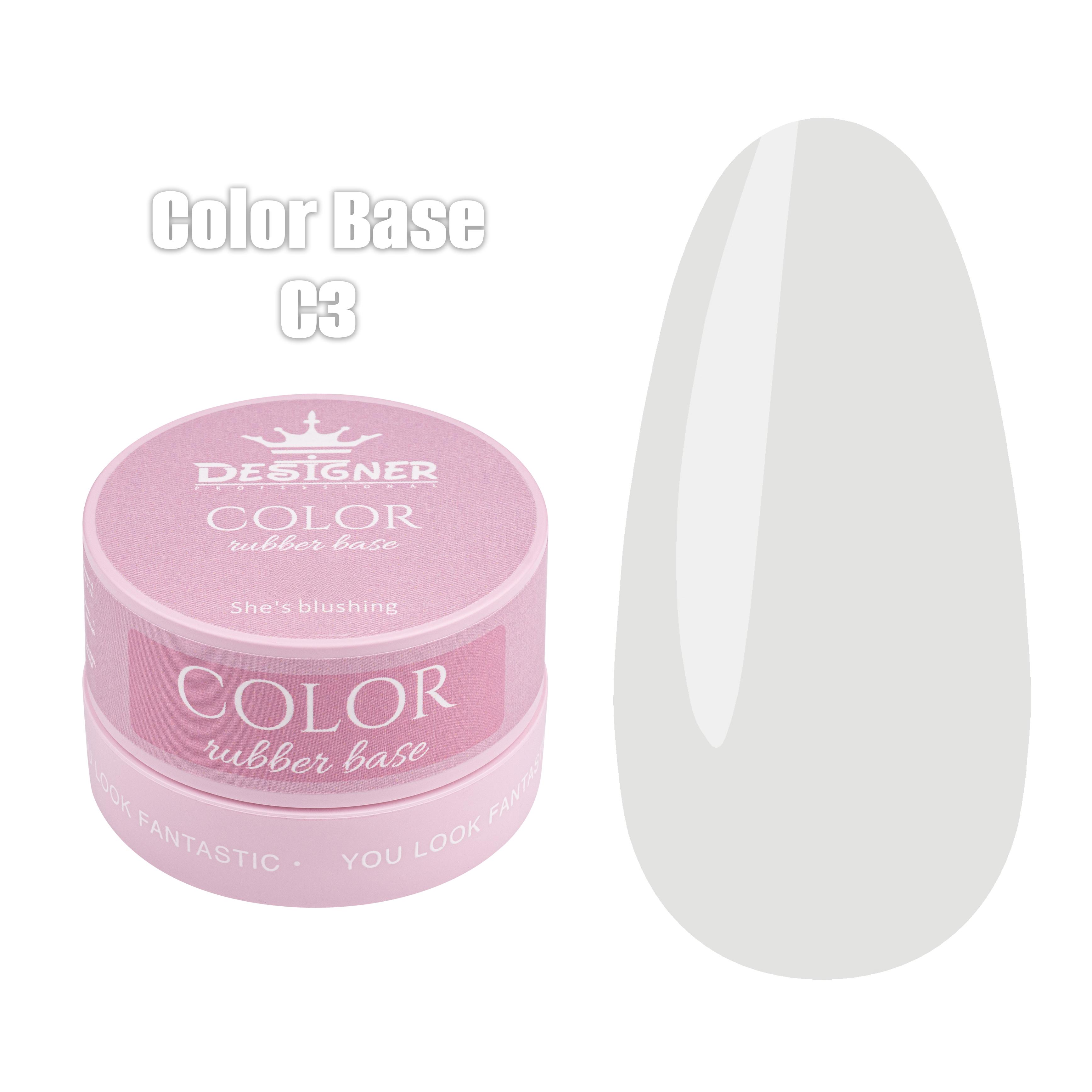 База камуфлирующая цветная Designer Professional Color Base 30 мл Milky dream С3