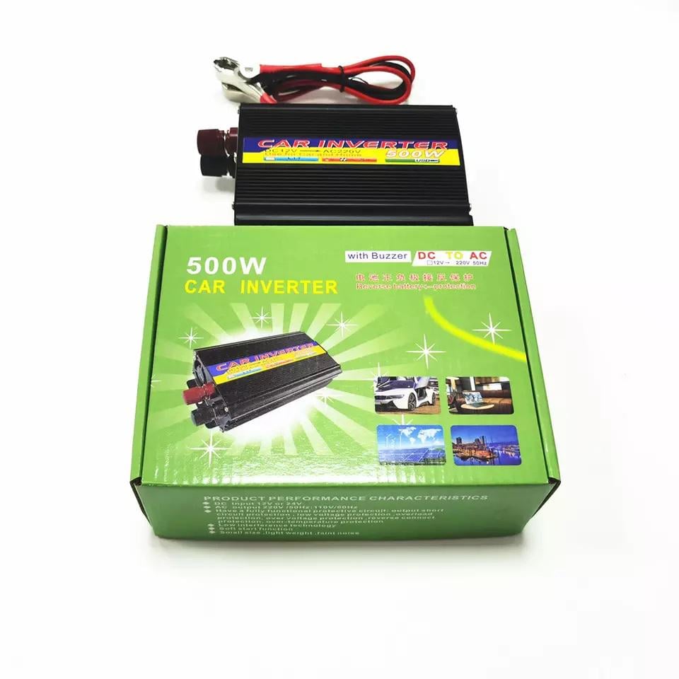 Перетворювач напруги Premium SY12-500W з модифікованим синусом 500W 12V-220V Black (881040) - фото 5