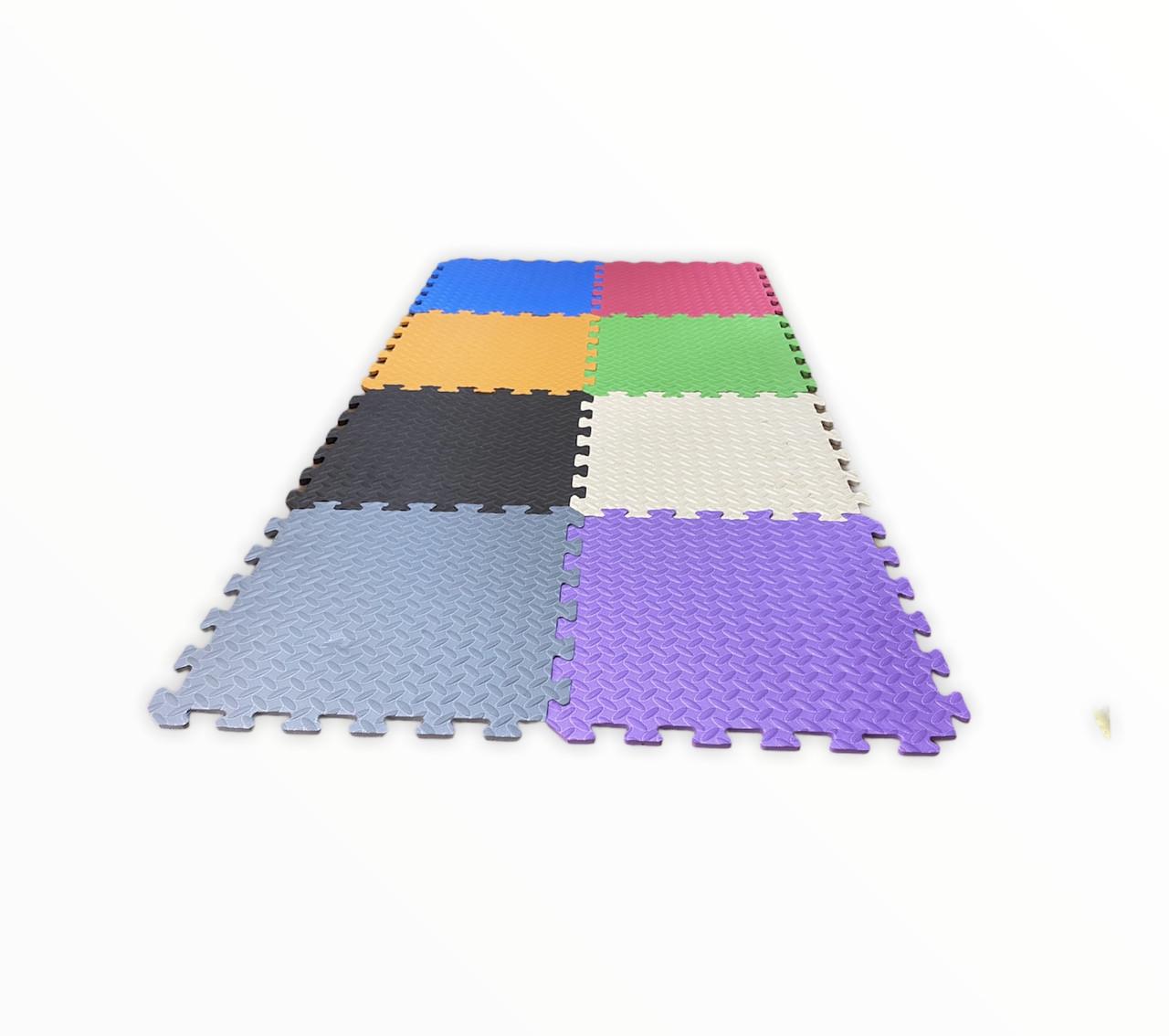Килимок-пазл EVA 108 м2 товщина 10 мм щільність 80-100 кг/м3 30х30 см набір 12 шт.