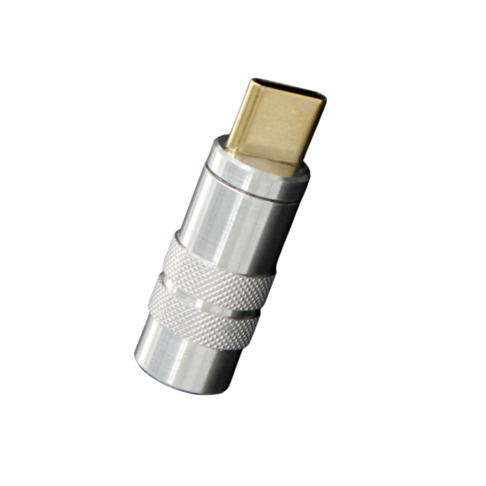 Разъем кабельный USB USB-CF2Y гнездо тип C 4 контакта корпус металл позолота 24К 1 шт. Серебристый (000049415)