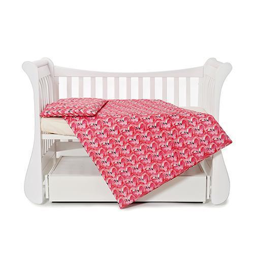 Комплект постельного белья детский Twins Comfort line Фламинго 3 элемента Розовый (T10098)