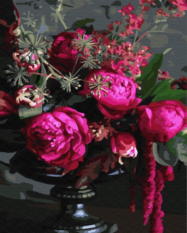 Картина по номерам Brushme Малиновые пионы (GX7540)