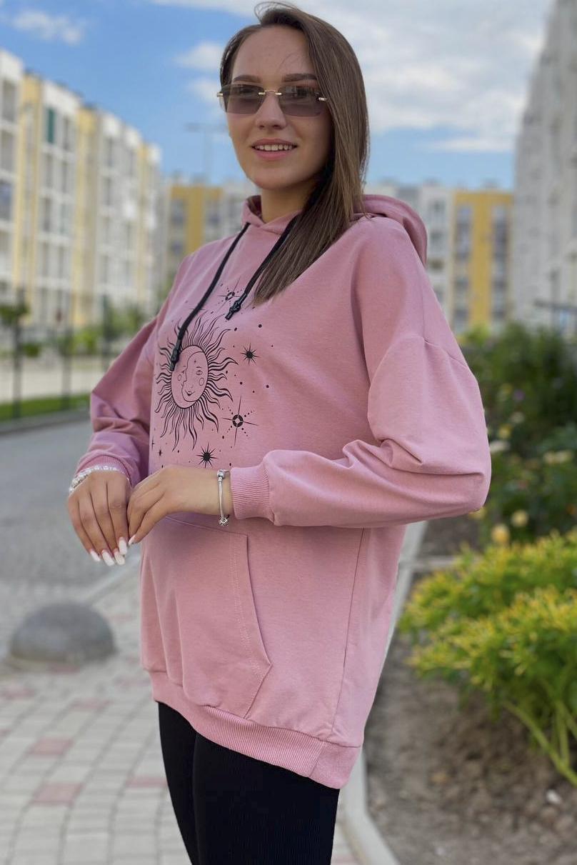 Худи женское розовый L (188882) - фото 2